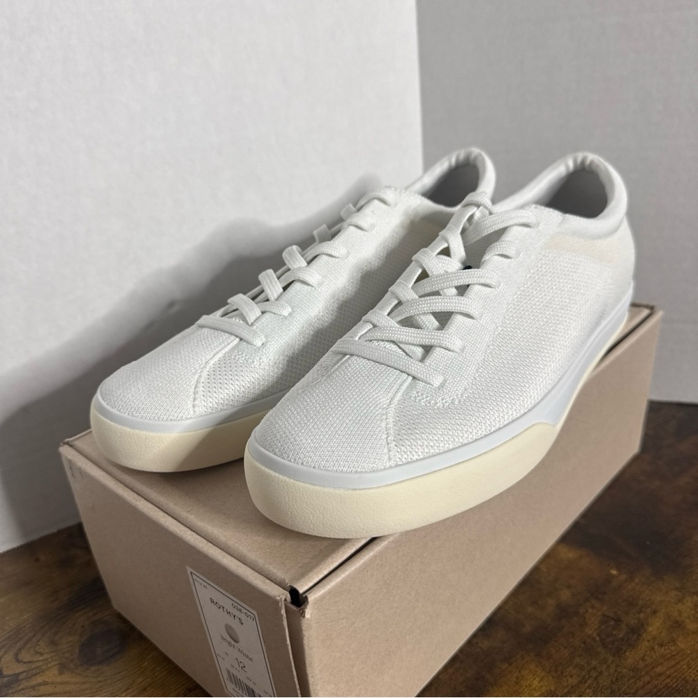 Rothy's Women's The Lace Up Sneaker Size 12 NEW Bright White